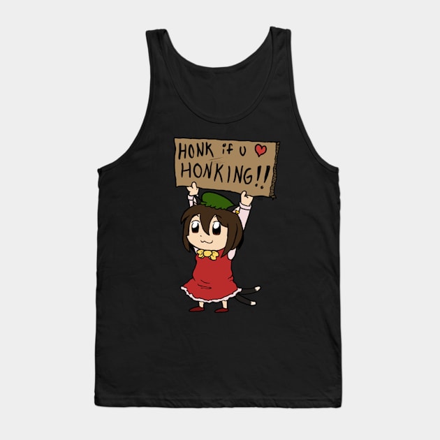 Honk If You Love Honking! Tank Top by CatBountry